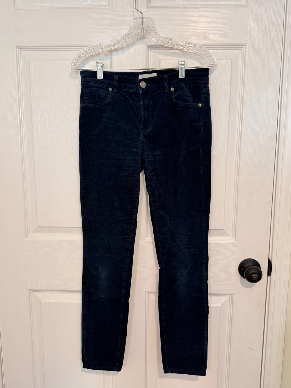 LOFT Navy Corduroy Slim Pants